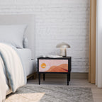 LUMINOUS SUNLIGHT Nightstand in Black Finish