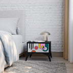 COOL STORY Nachttisch in Schwarz