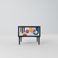COOL STORY Nachttisch in Schwarz