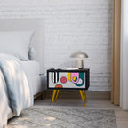 COOL STORY Nachttisch in Schwarz