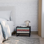 CHROMA CONTOURS Nachttisch in Schwarz