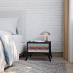 CHROMA CONTOURS Nachttisch in Schwarz