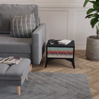 CHROMA CONTOURS Nachttisch in Schwarz