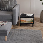 WATERCOLOUR PEAKS Nachttisch in Schwarz