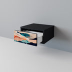 ABSTRACT LANDSCAPE Nachttisch in Schwarz