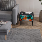 CIRCULAR RHAPSODY Nachttisch in Schwarz