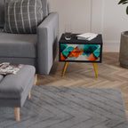 CIRCULAR RHAPSODY Nachttisch in Schwarz