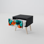 CIRCULAR RHAPSODY Nachttisch in Schwarz