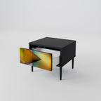 PIERCING SHARPNESS Nachttisch in Schwarz