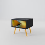 PIERCING SHARPNESS Nachttisch in Schwarz