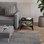 UNIFIED FRAGMENTS Nachttisch in Schwarz