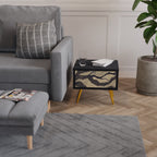 UNIFIED FRAGMENTS Nachttisch in Schwarz