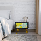 BODY LANGUAGE Nightstand in Black Finish