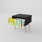 BODY LANGUAGE Nightstand in Black Finish