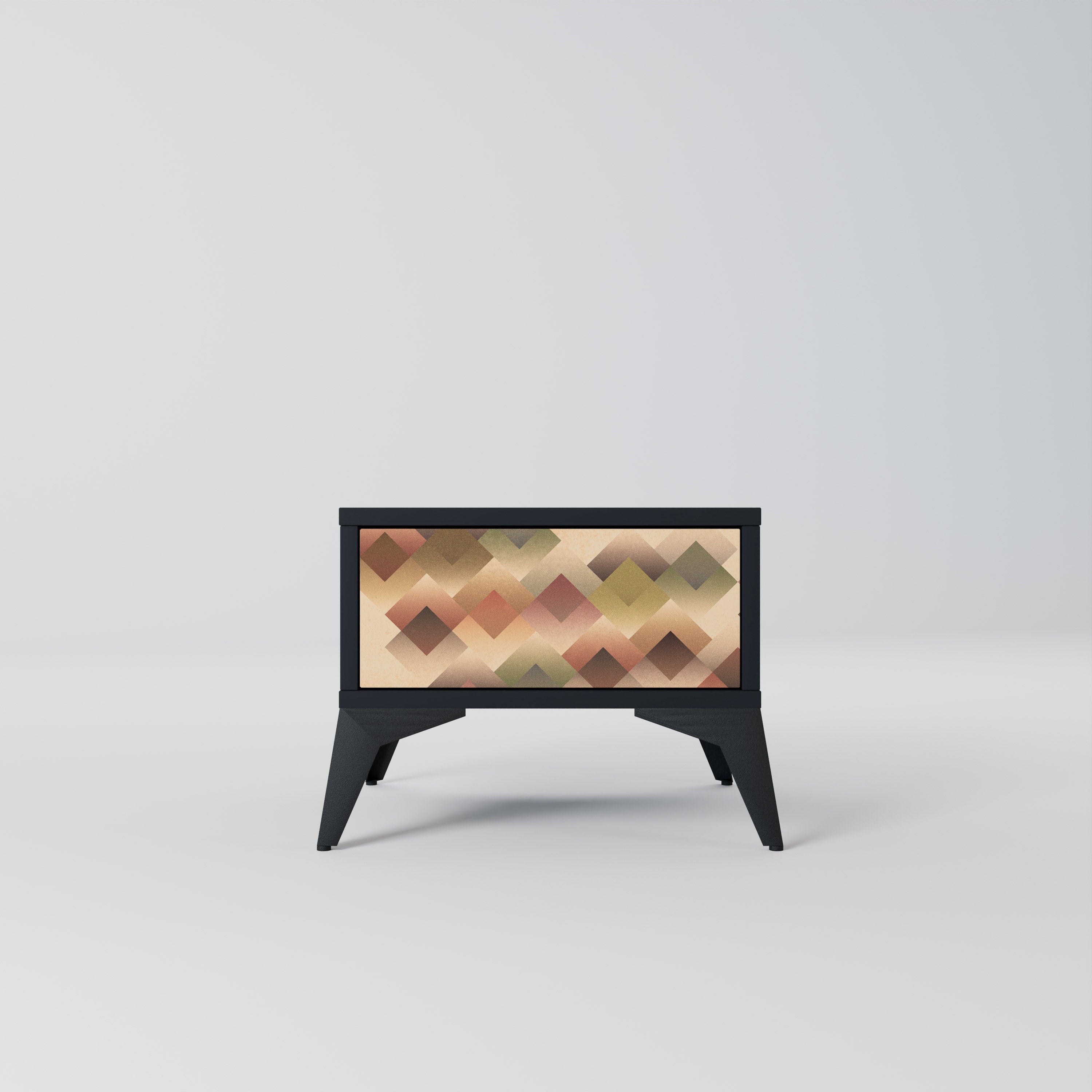 GEOMETRIC FUSION Nachttisch in Schwarz