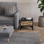 GEOMETRIC FUSION Nachttisch in Schwarz