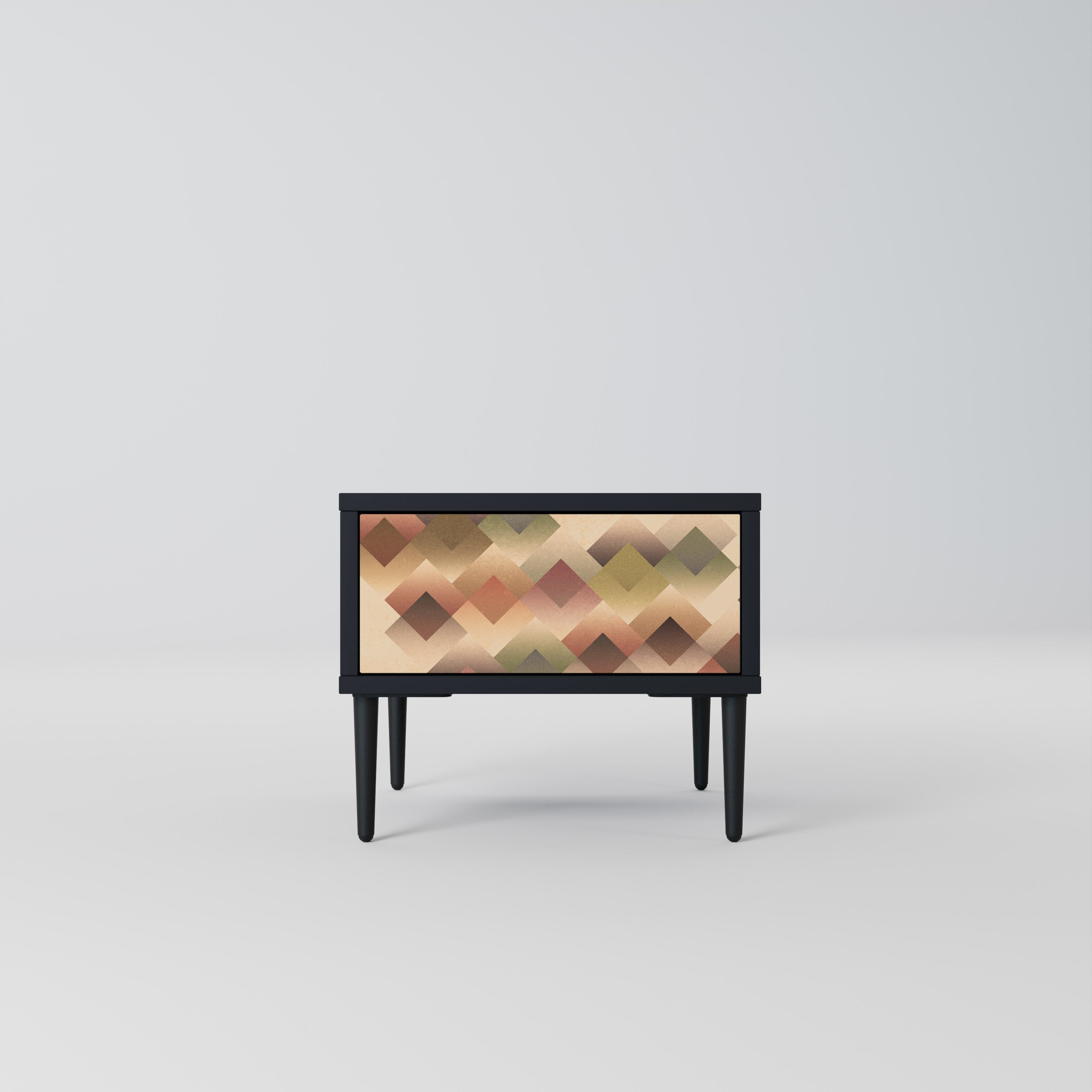 GEOMETRIC FUSION Nachttisch in Schwarz