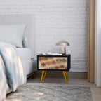 GEOMETRIC FUSION Nachttisch in Schwarz