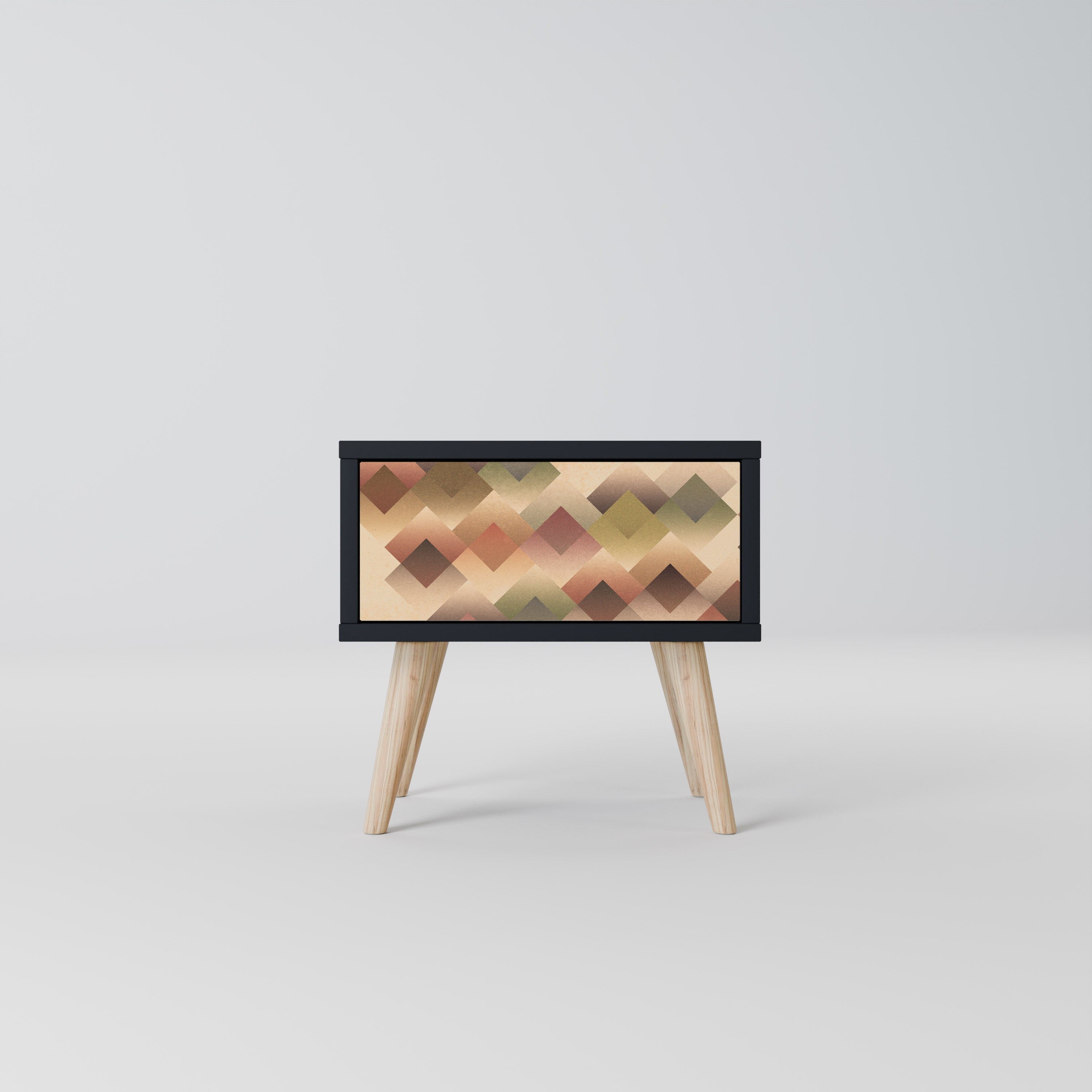 GEOMETRIC FUSION Nachttisch in Schwarz