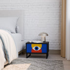 GEOMETRIC EYES Nachttisch in Schwarz