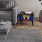 GEOMETRIC EYES Nachttisch in Schwarz