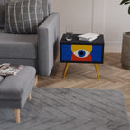 GEOMETRIC EYES Nachttisch in Schwarz