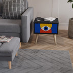 GEOMETRIC EYES Nachttisch in Schwarz