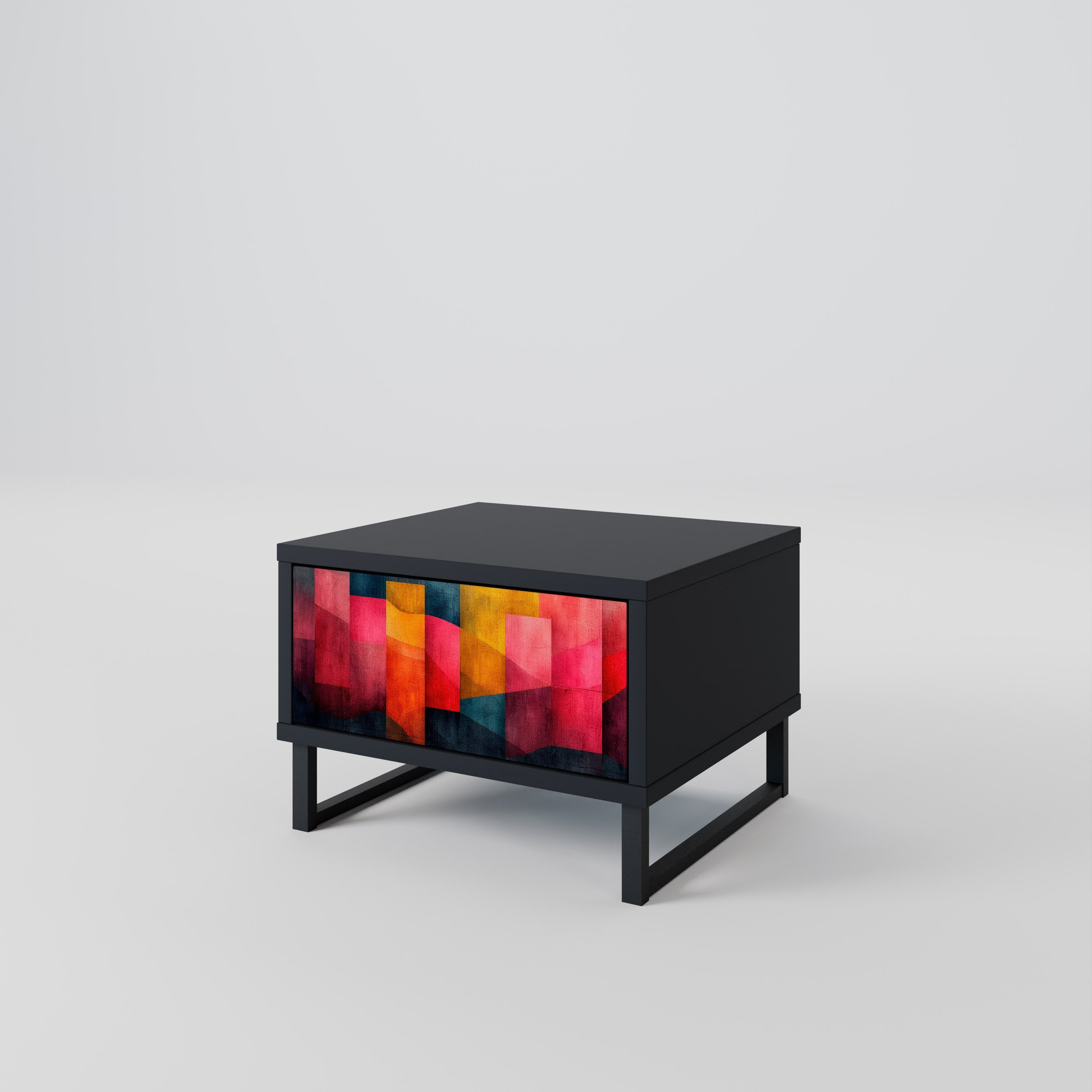 COLORFUL SOUNDS Nachttisch in Schwarz