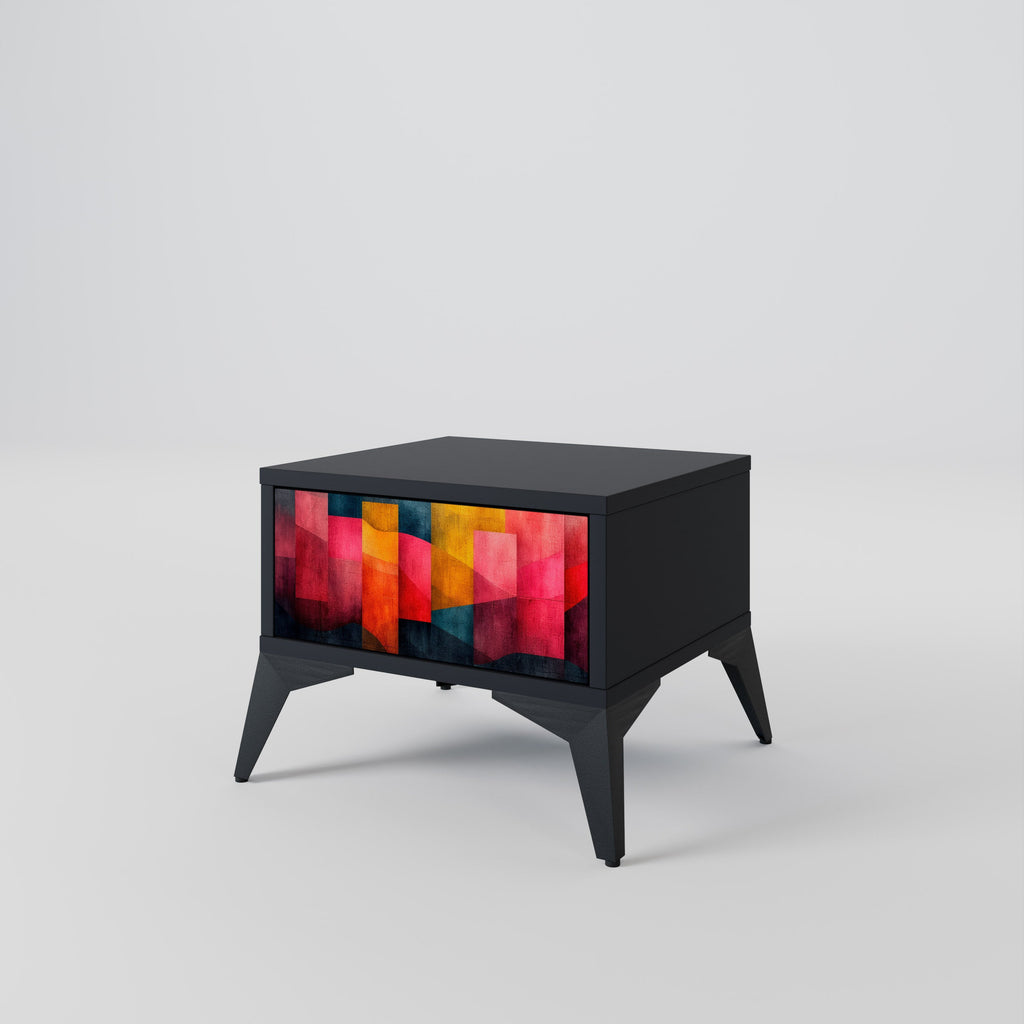 COLORFUL SOUNDS Nachttisch in Schwarz