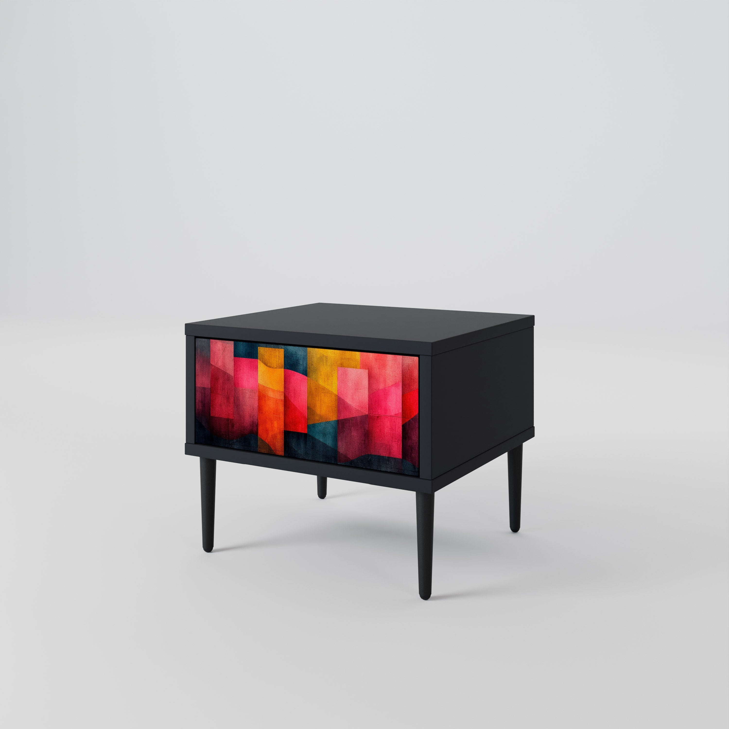 COLORFUL SOUNDS Nachttisch in Schwarz