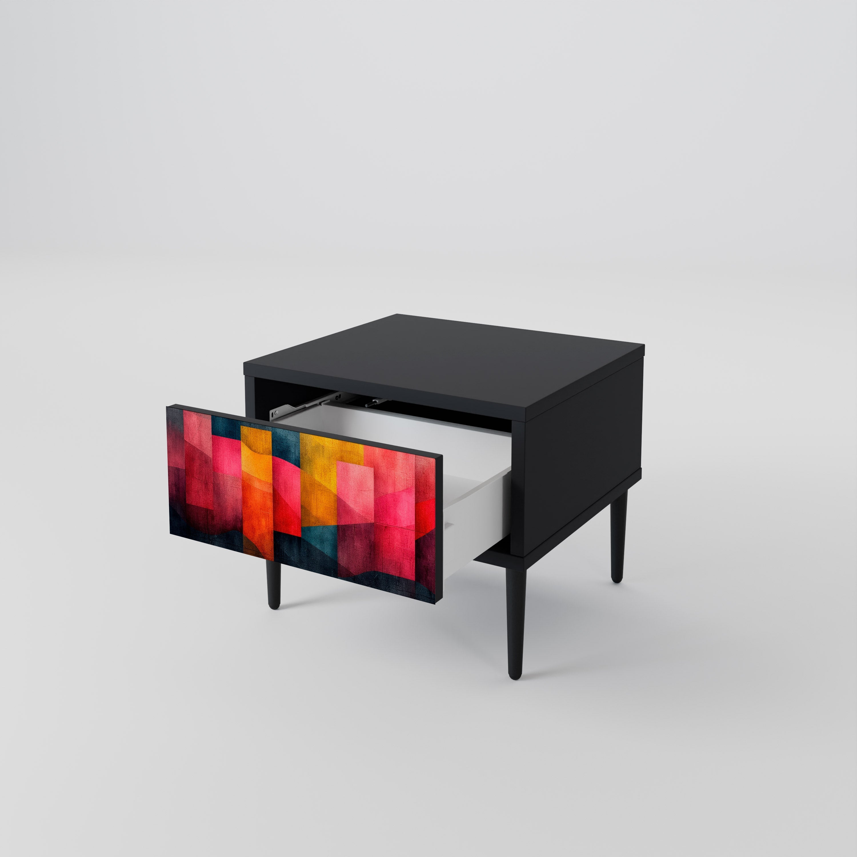 COLORFUL SOUNDS Nachttisch in Schwarz