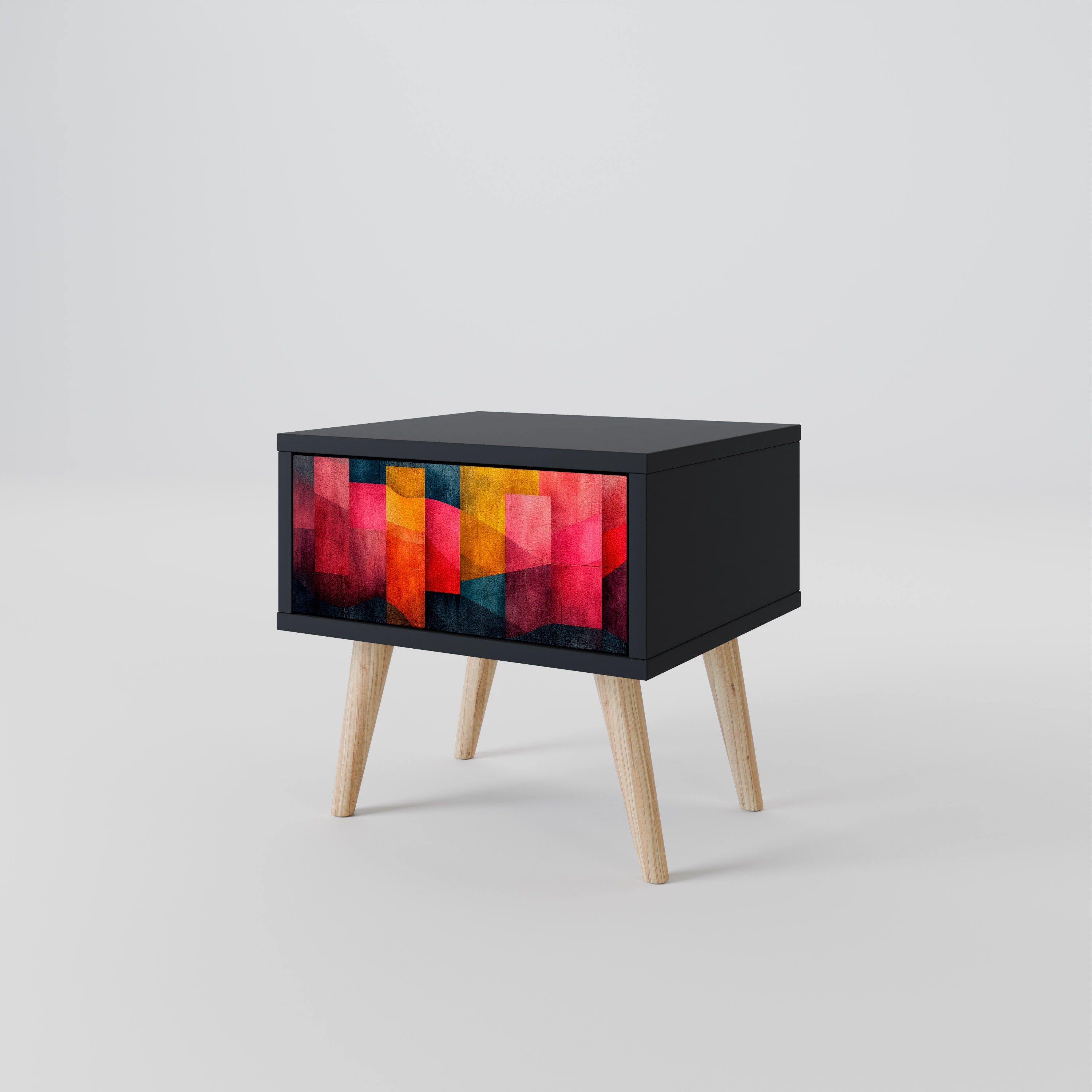 COLORFUL SOUNDS Nachttisch in Schwarz
