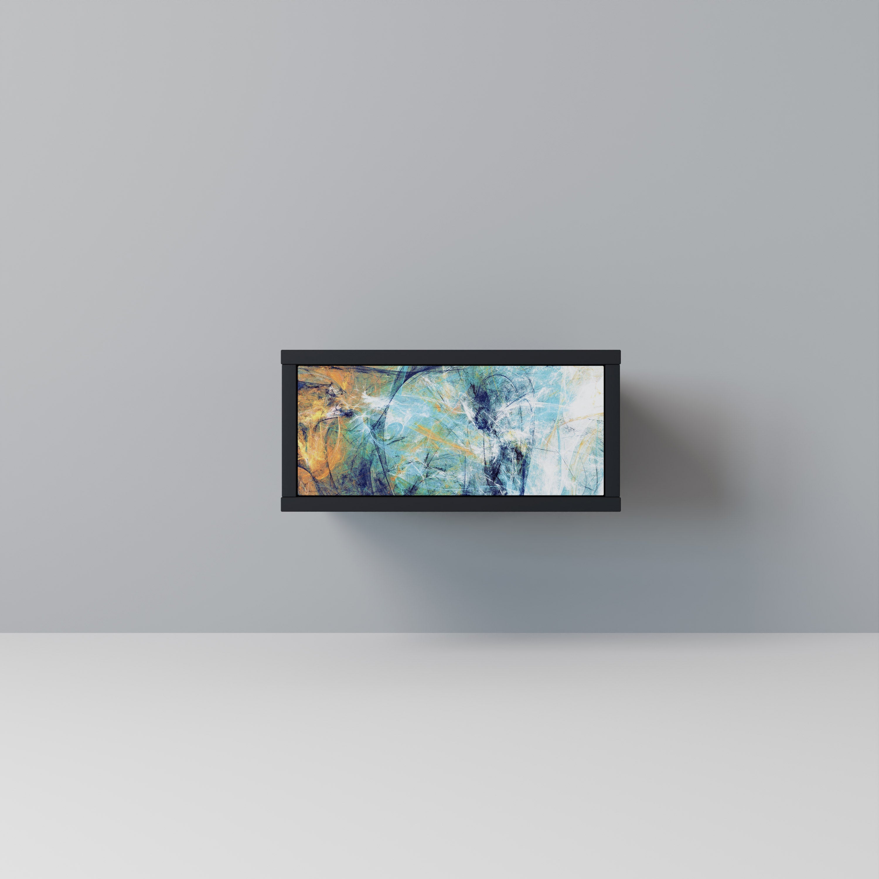ABSTRACT THOUGHTS Nachttisch in Schwarz