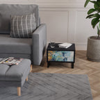 ABSTRACT THOUGHTS Nachttisch in Schwarz