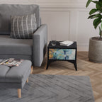 ABSTRACT THOUGHTS Nachttisch in Schwarz