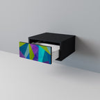 COLD SHOWCASE Nachttisch in Schwarz