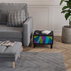 COLD SHOWCASE Nachttisch in Schwarz