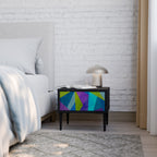 COLD SHOWCASE Nachttisch in Schwarz