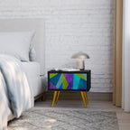 COLD SHOWCASE Nachttisch in Schwarz