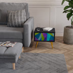 COLD SHOWCASE Nachttisch in Schwarz