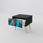 COLD SHOWCASE Nachttisch in Schwarz