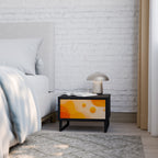 ORANGE ARRANGEMENT Nachttisch in Schwarz