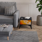 ORANGE ARRANGEMENT Nachttisch in Schwarz