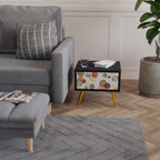 FLEETING HAPPINESS Nachttisch in Schwarz