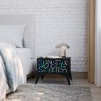 CONTRAST DANCE Nachttisch in Schwarz