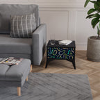 CONTRAST DANCE Nachttisch in Schwarz