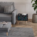 CONTRAST DANCE Nachttisch in Schwarz