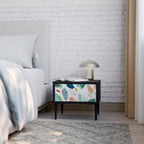 BOTANICAL HURRICANE Nachttisch in Schwarz