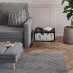 BOTANICAL HURRICANE Nachttisch in Schwarz