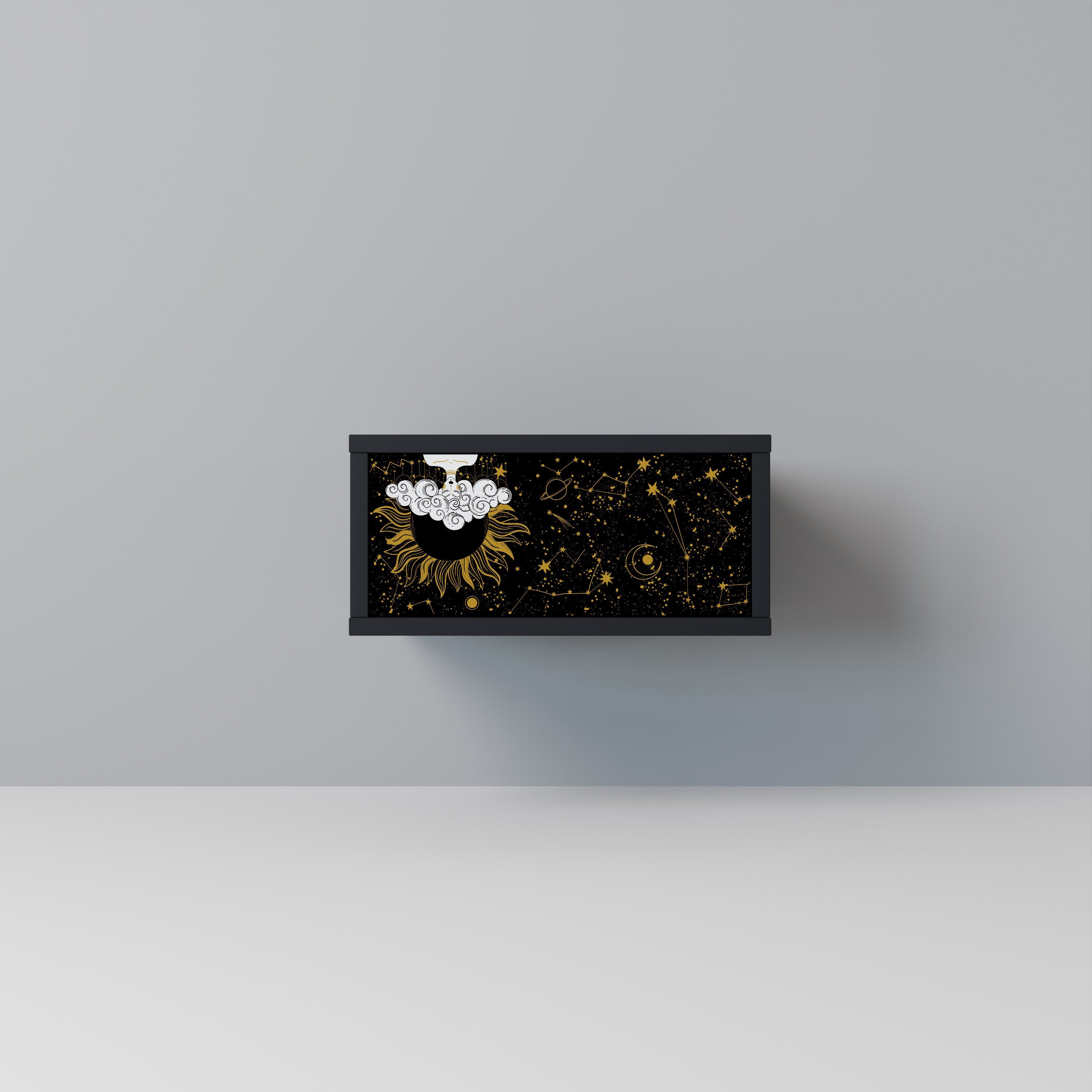 STELLAR CONSTELLATIONS Nachttisch in Schwarz